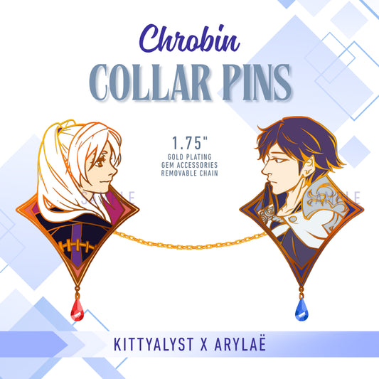 kittyalyst x Arylaë Charity Chrobin Collar Pins